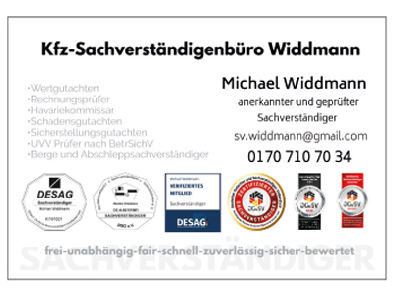Kfz-Sachverständigenbüro Widdmann